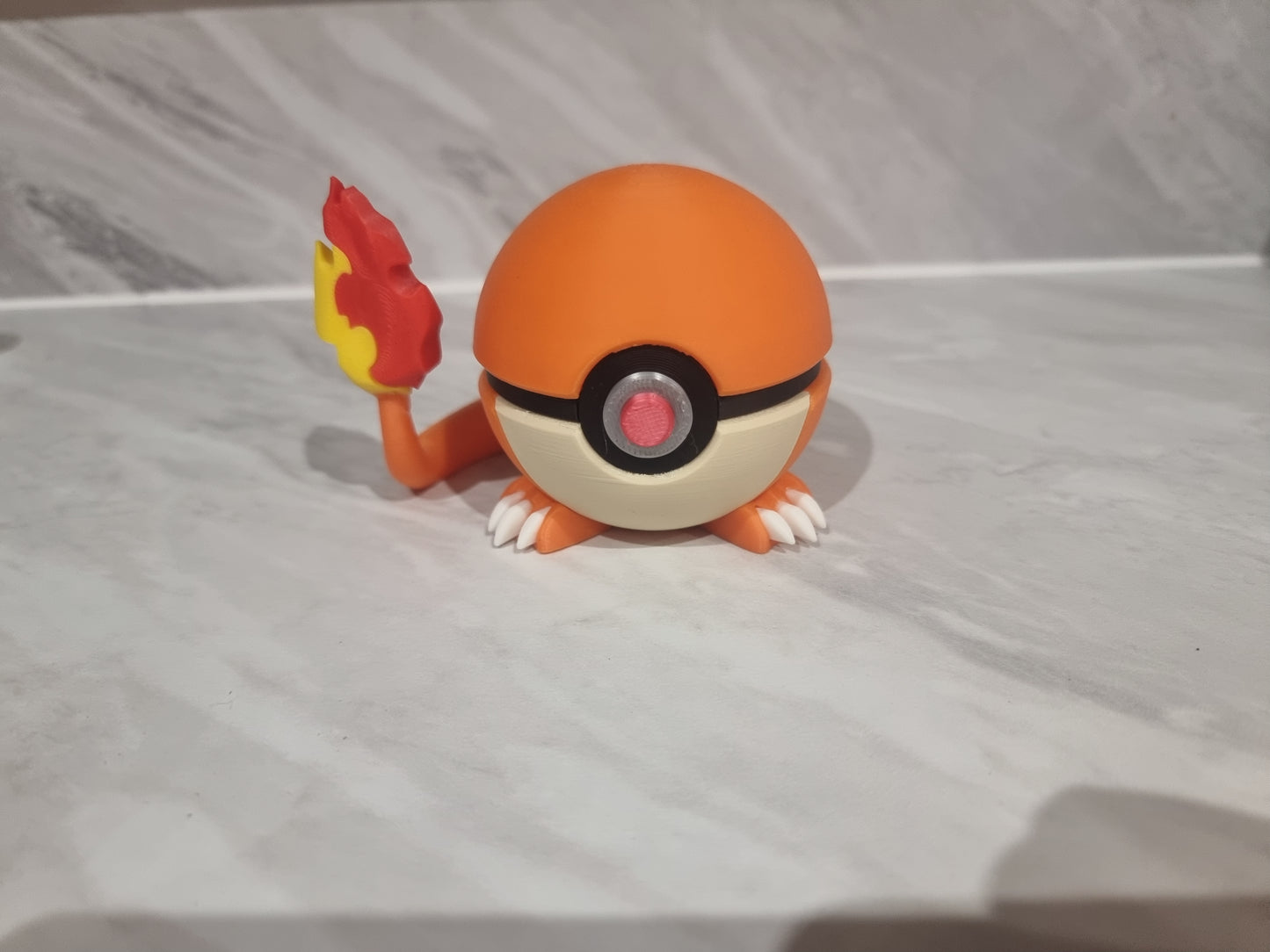 Charmander inspired Pokemon Pokeball