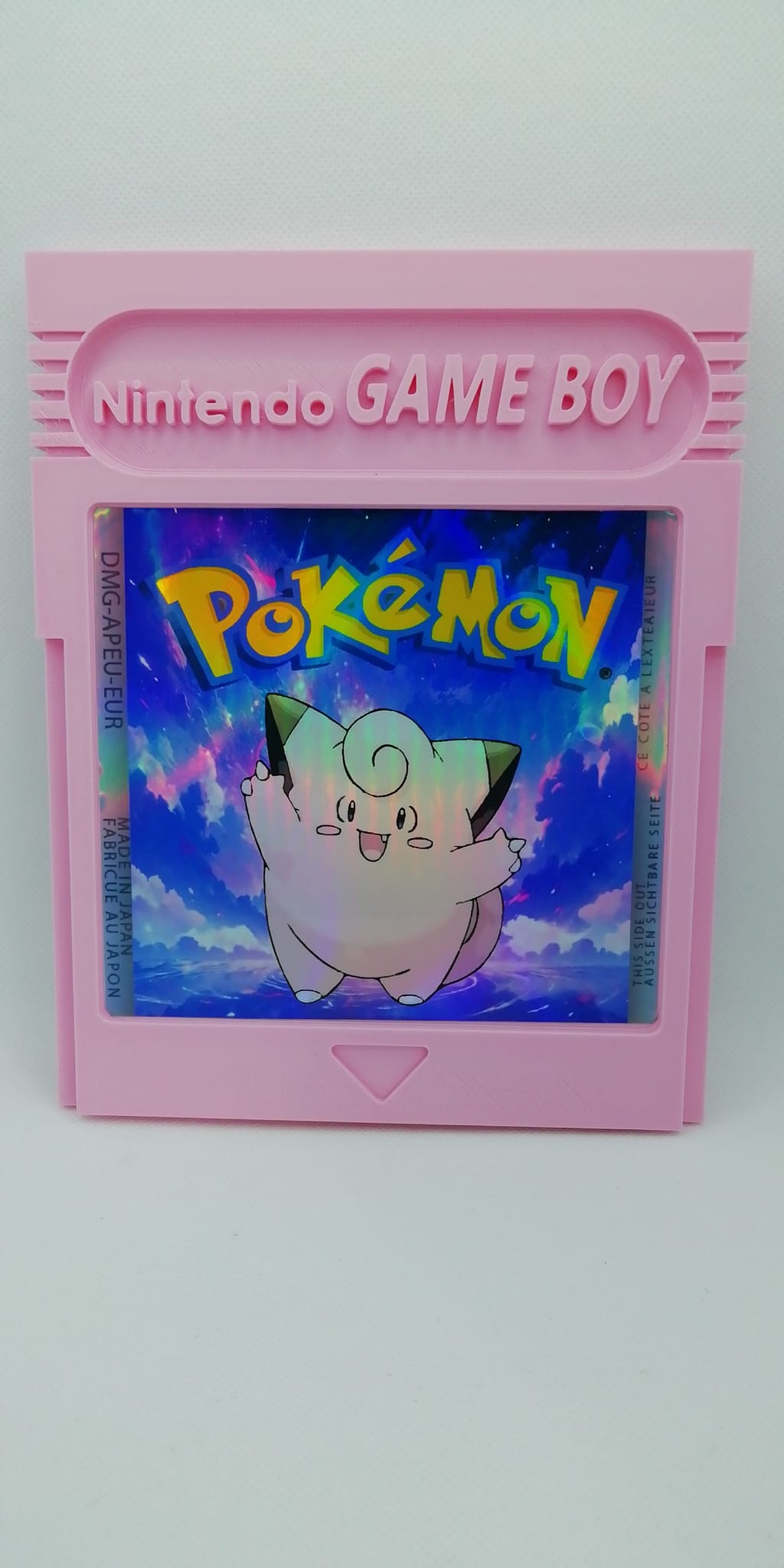 Oversized Clerfairy Pokemon Cartridge Fanart