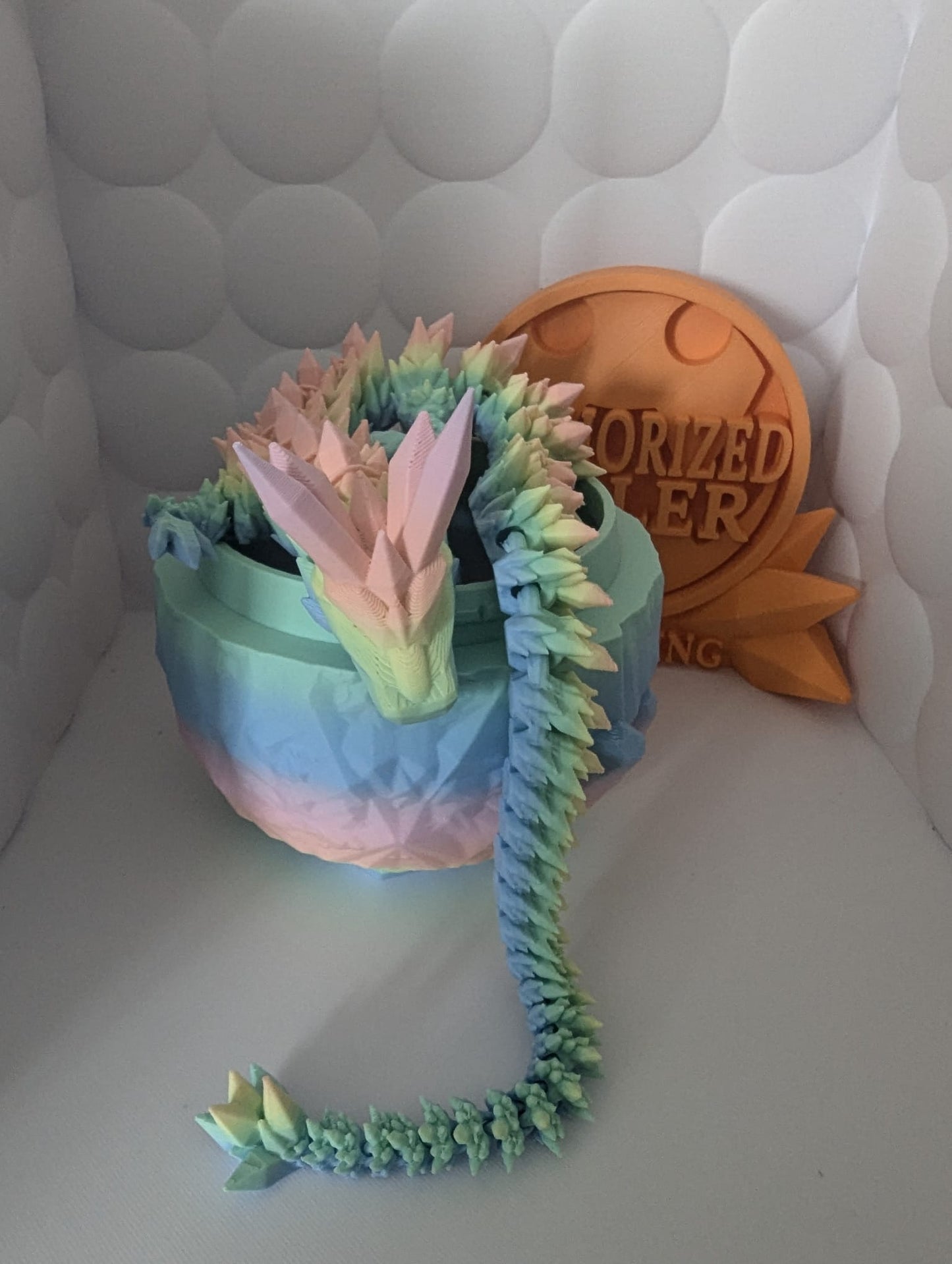 LARGE Articulating Crystal Dragon (FREE Crystal Egg)