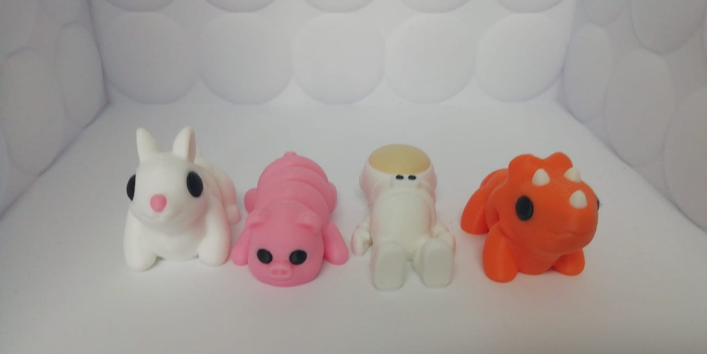 Bag of 10 miniature articulated Animals