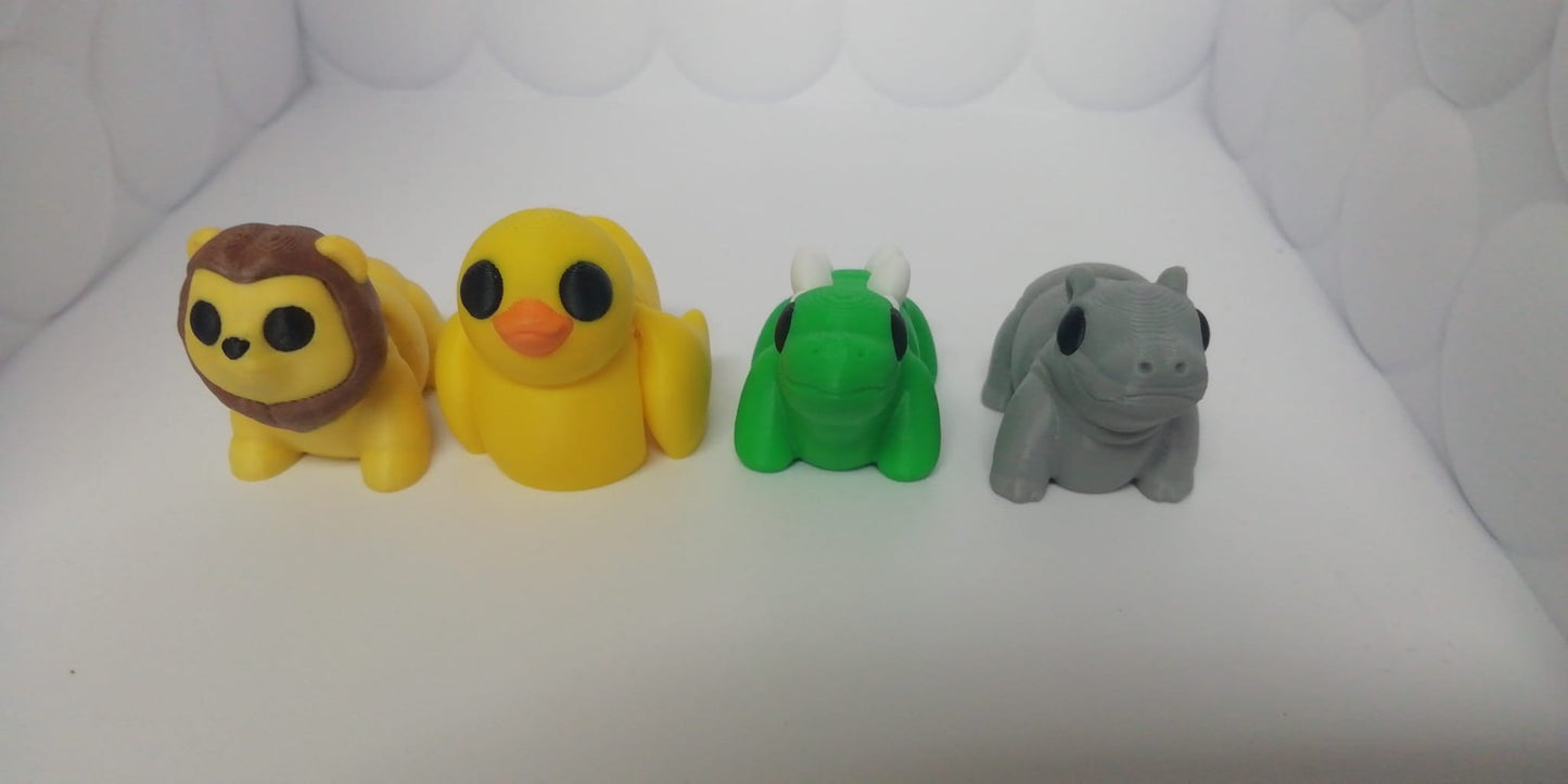 Bag of 10 miniature articulated Animals