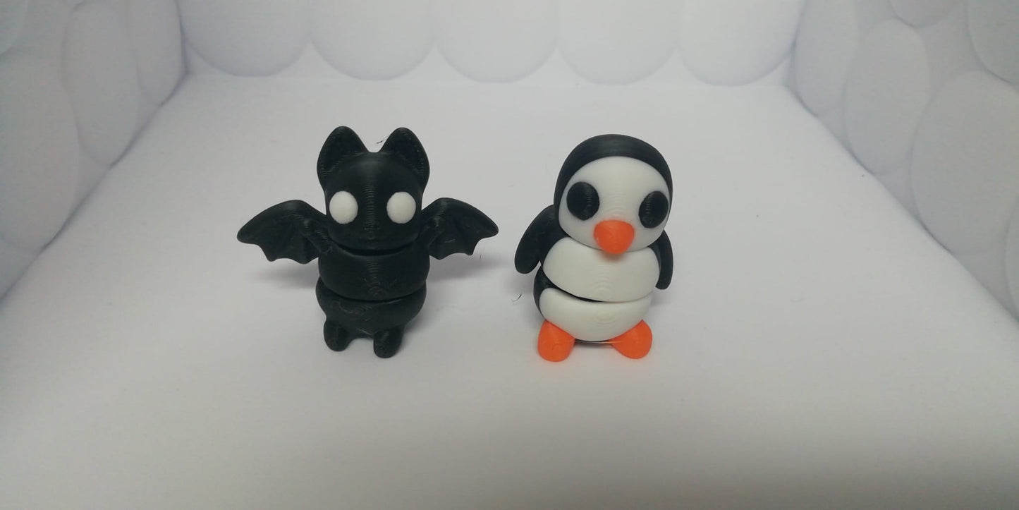Bag of 10 miniature articulated Animals