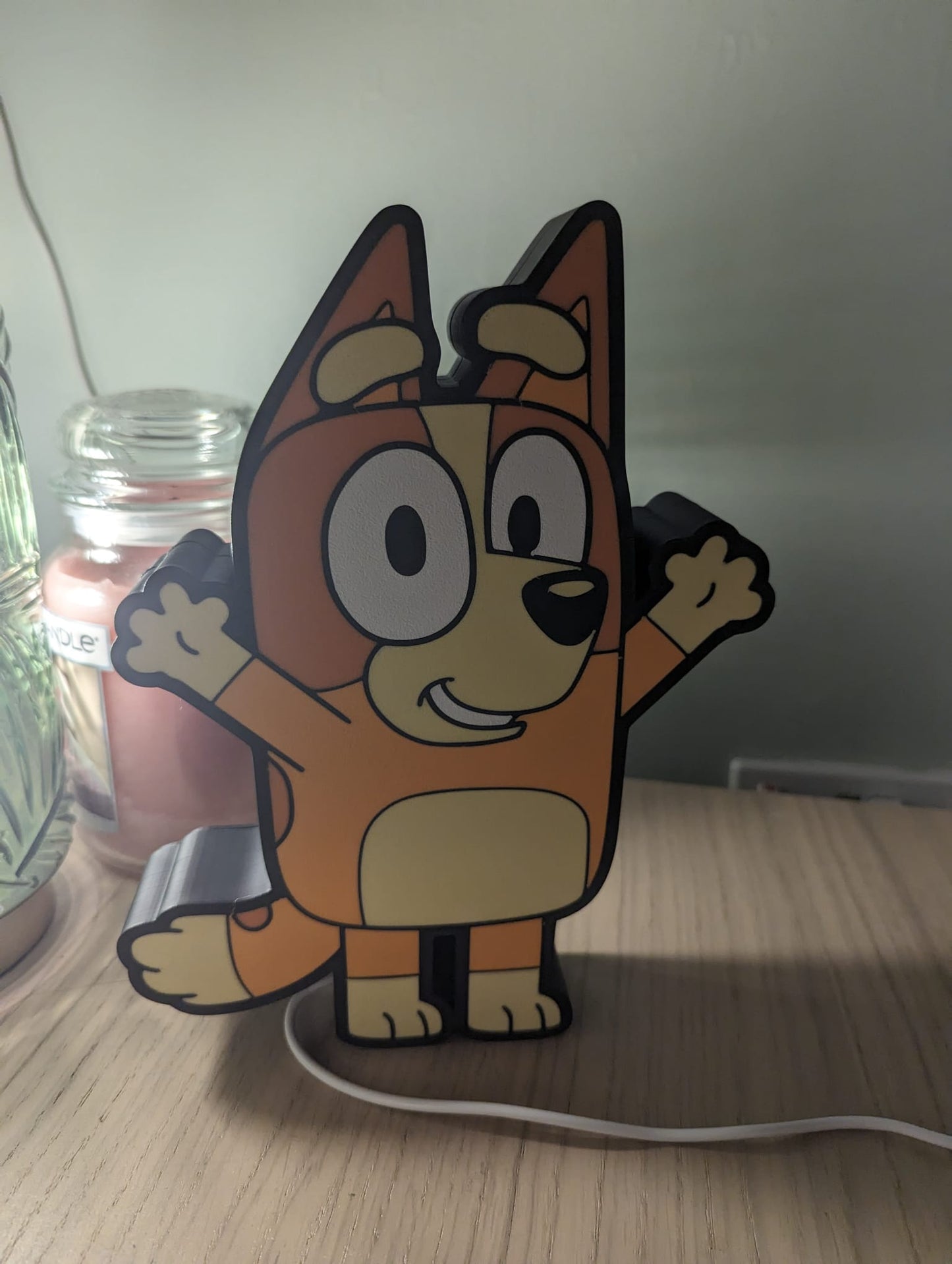 Bingo Lightbox: 3D Printed Nightlight with White LED and Touch Sensor Switch