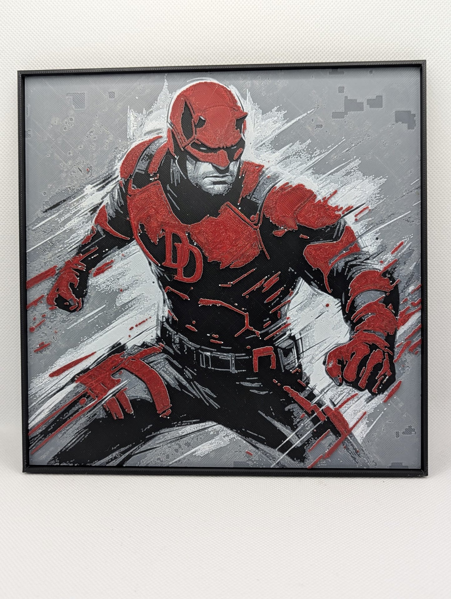 Dare Devil - 3D Printed 200x200mm Framed Wall Art