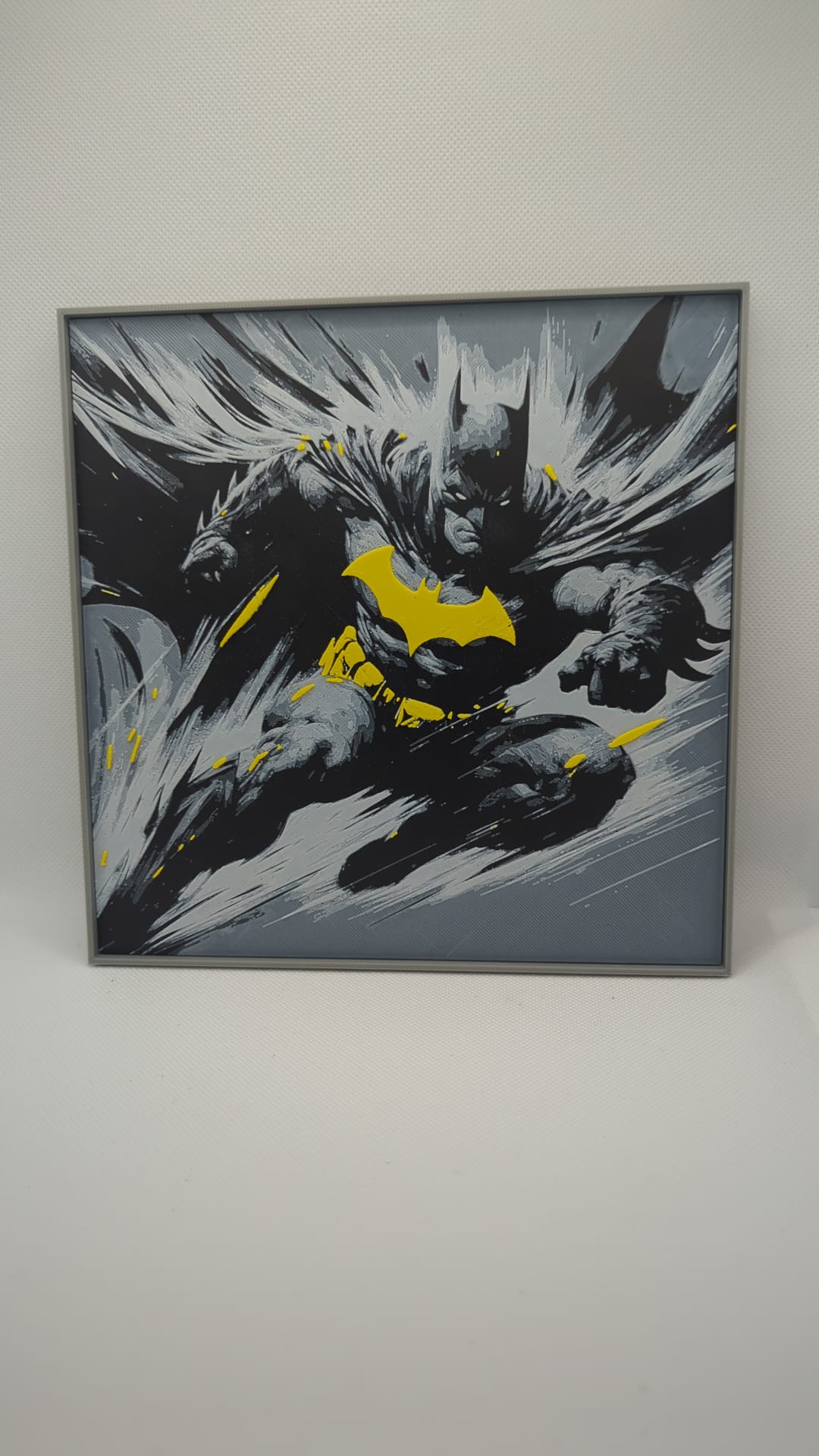 Batman - 3D Printed 200x200mm Framed Wall Art