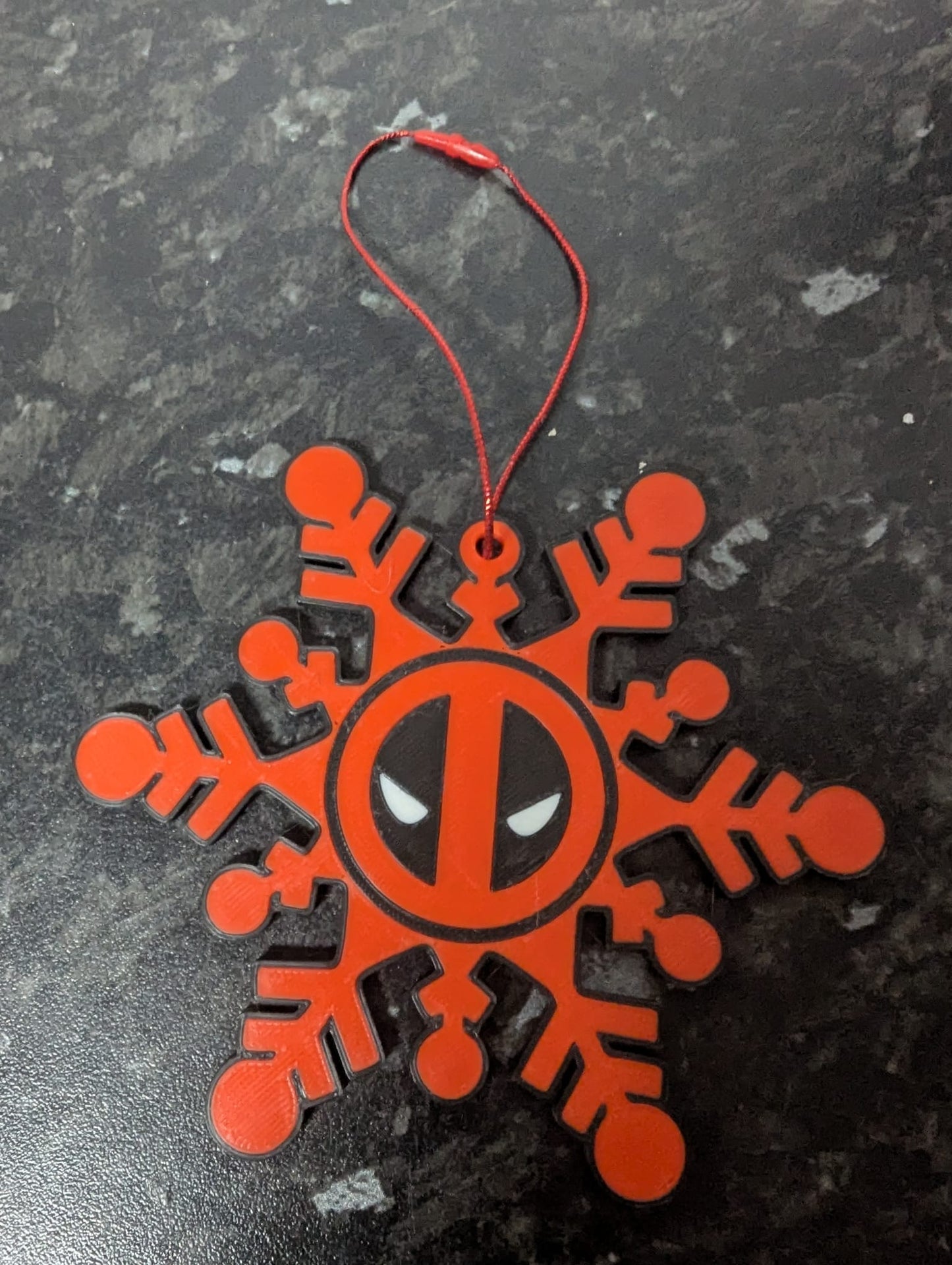 Deadpool Snowflake Bauble
