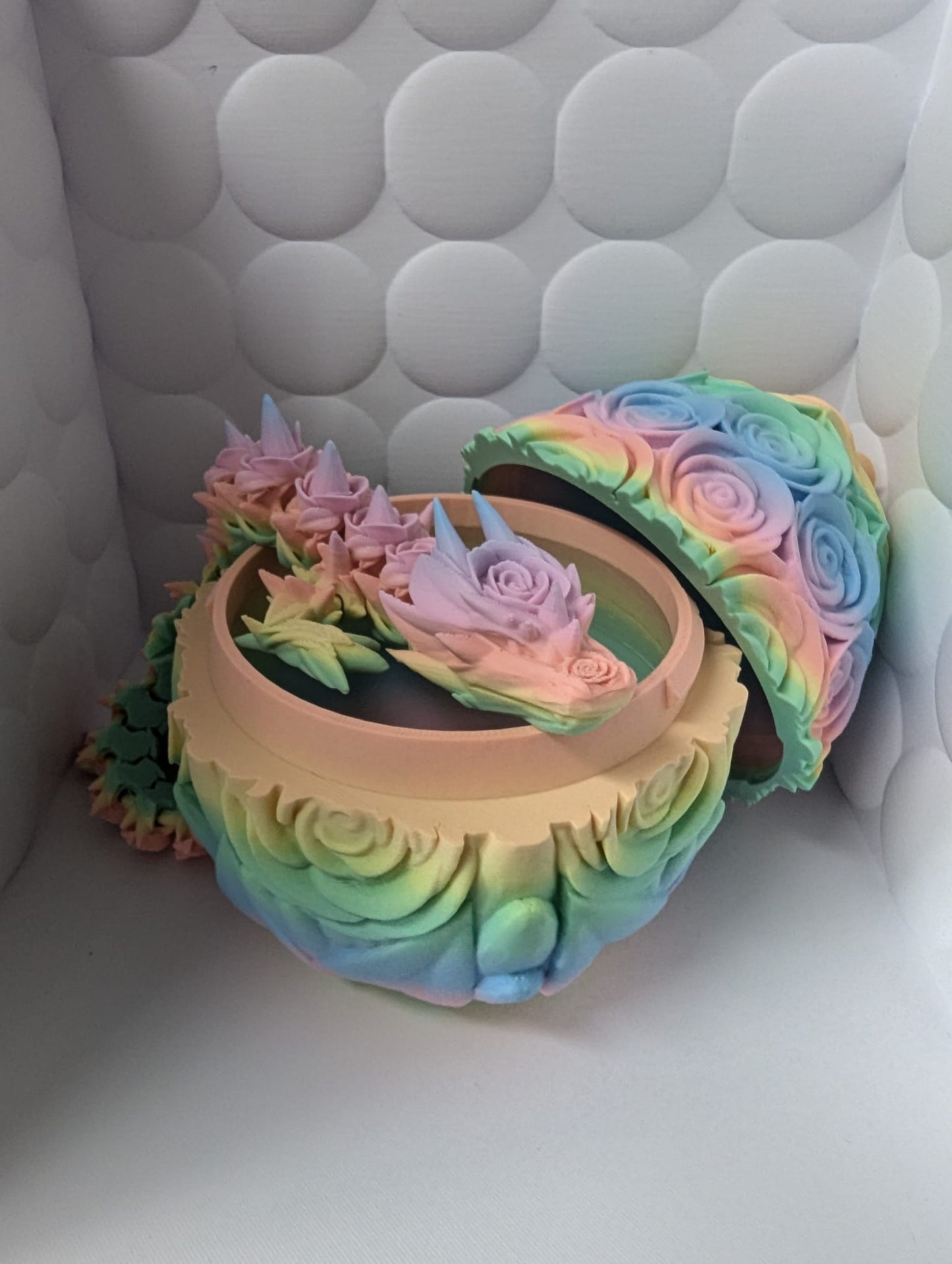 LARGE Articulating Rose Dragon (FREE Dragon Egg)