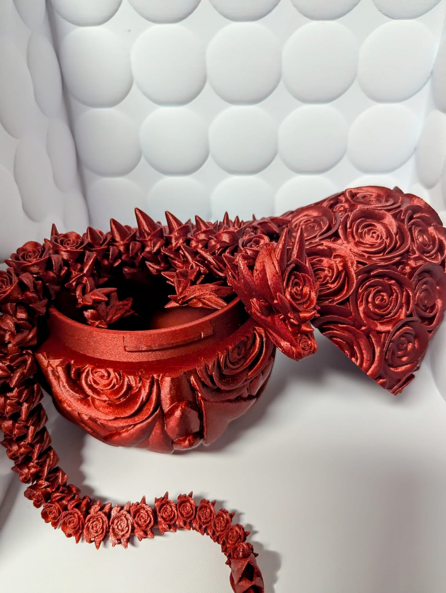 LARGE Articulating Rose Dragon (FREE Dragon Egg)