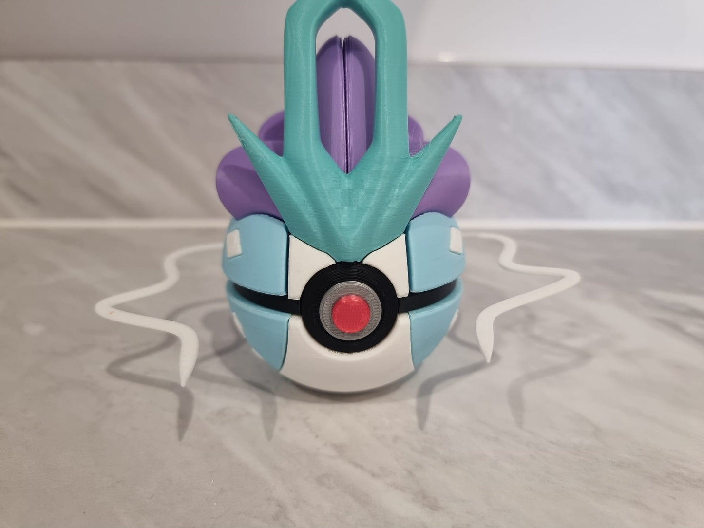 Suicune inspired Pokemon Pokeball