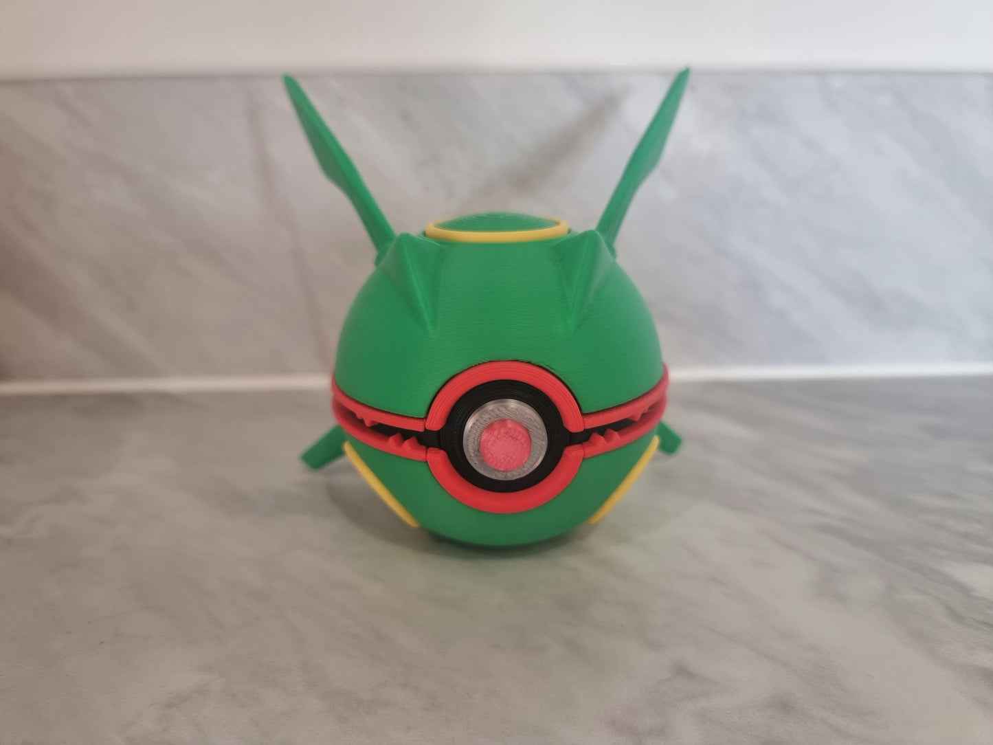 Rayquaza Inspired Pokemon Pokeball.