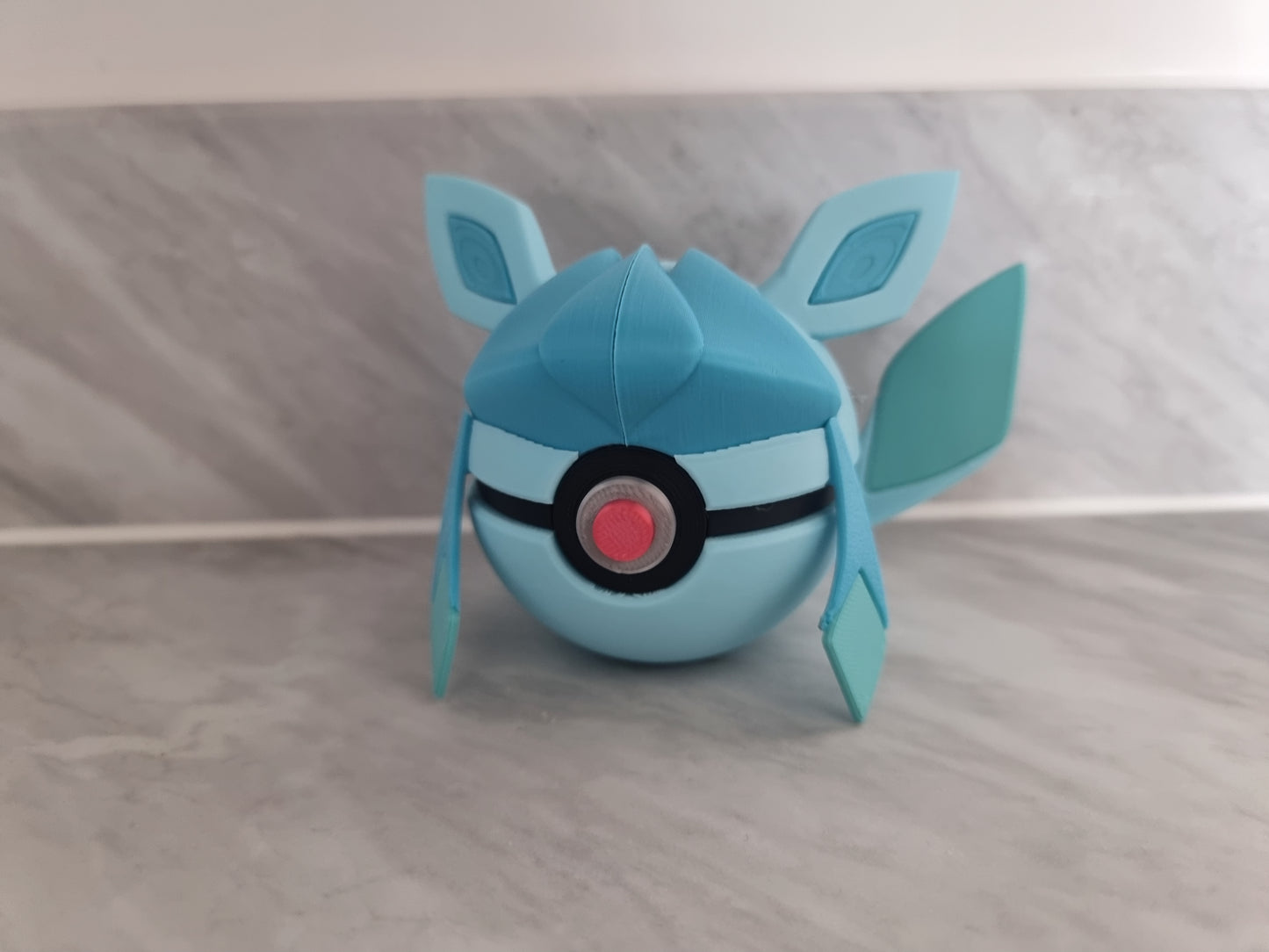 Glaceon Inspired Pokemon Pokeball.