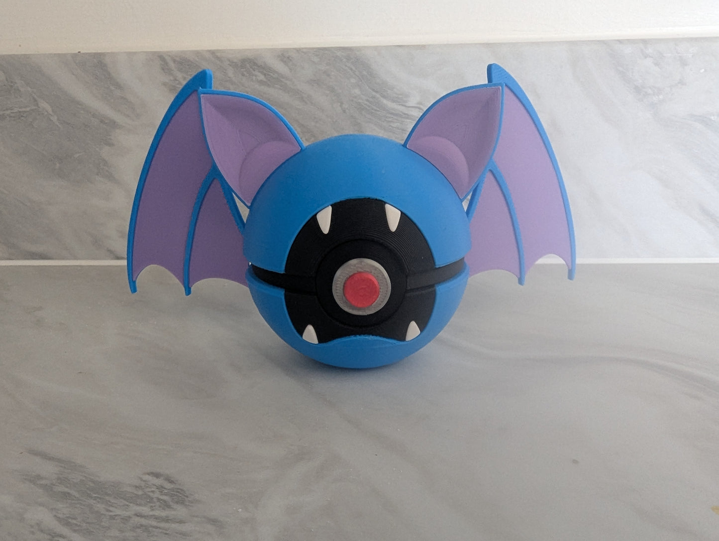 Zubat Inspired Pokemon Pokeball.