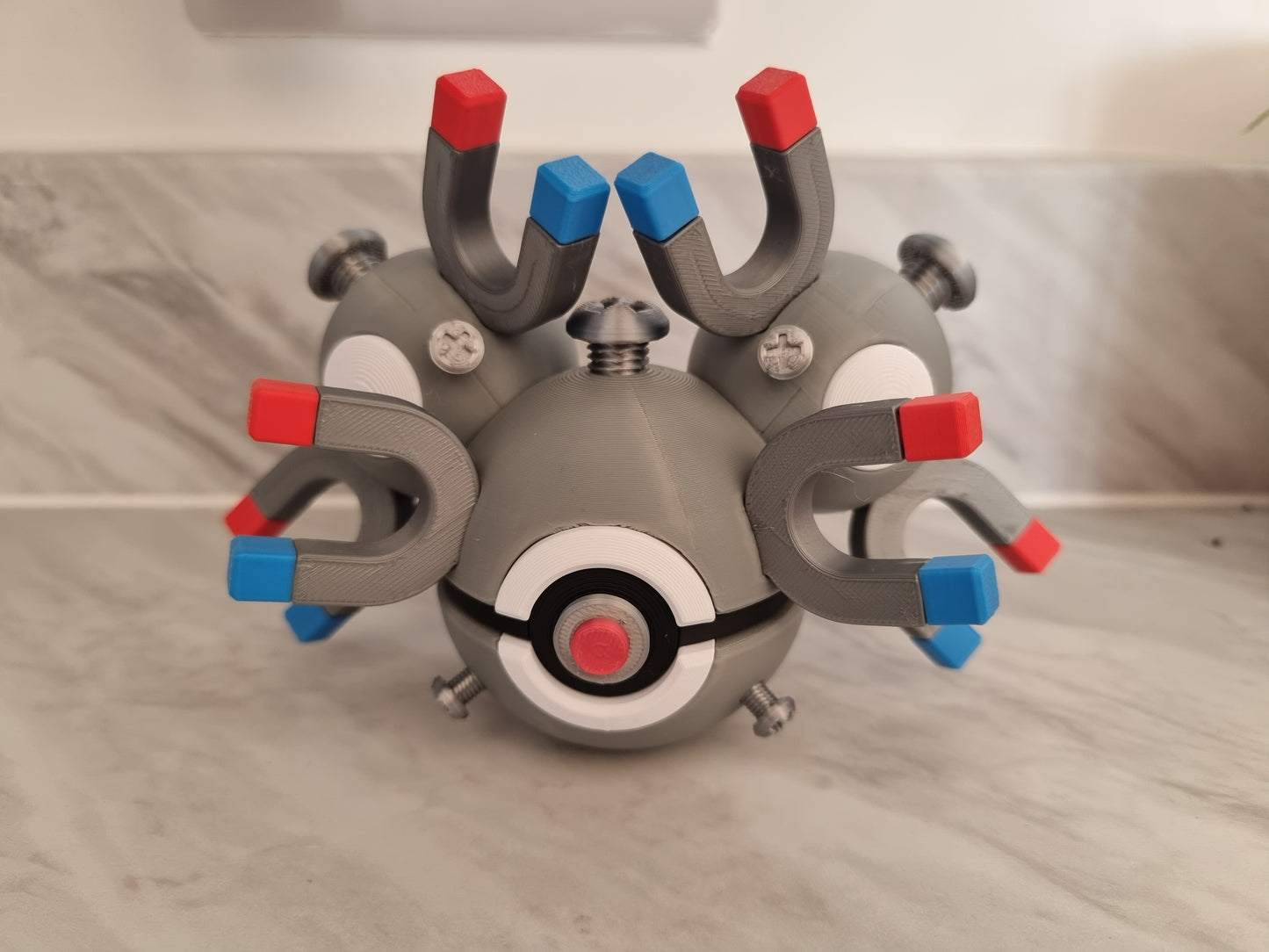 Magneton inspired Pokemon Pokeball.