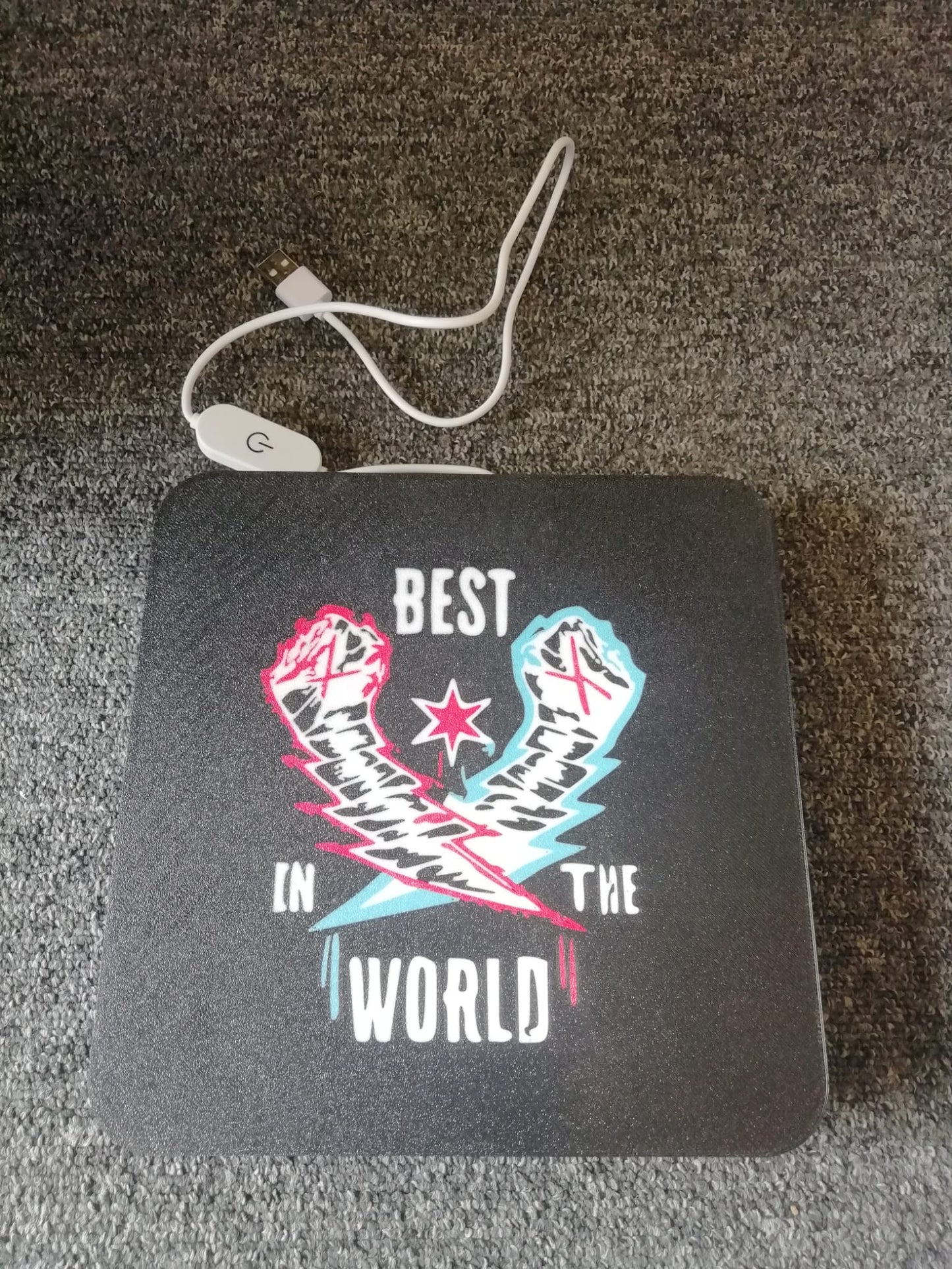 CM punk, Best in the world Lightbox : 3D Printed Lightbox with white LED and touch sensor switch
