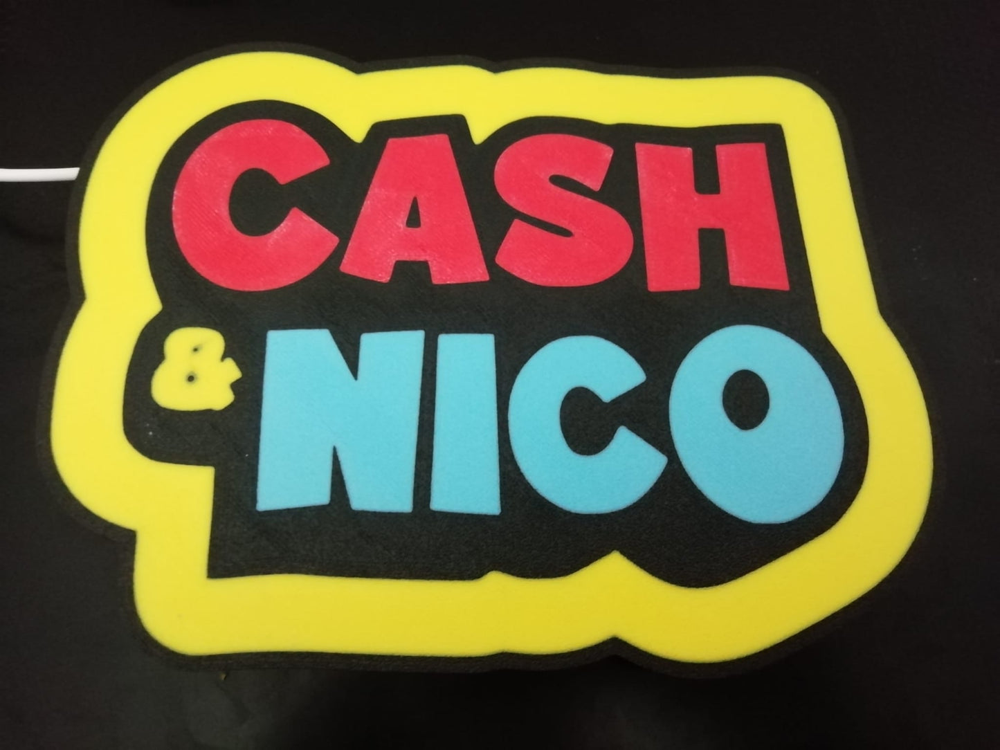 Cash and Nico Lightbox: 3D Printed Nightlight with White LED and Touch Sensor Switch