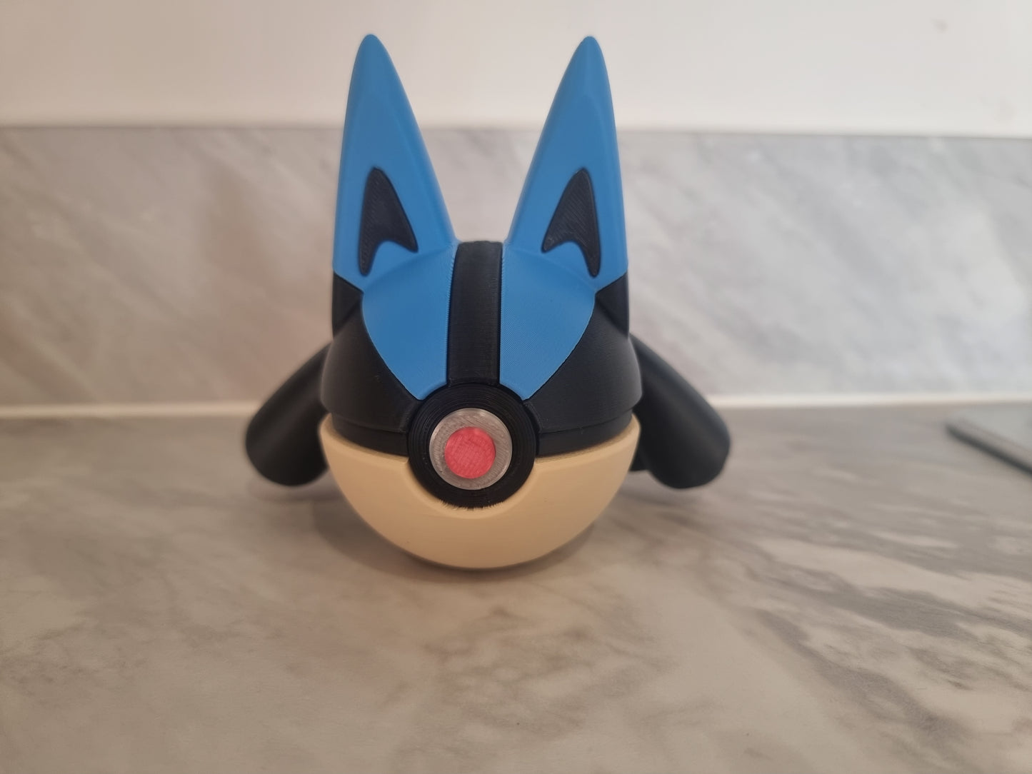 Lucario inspired Pokemon Pokeball.
