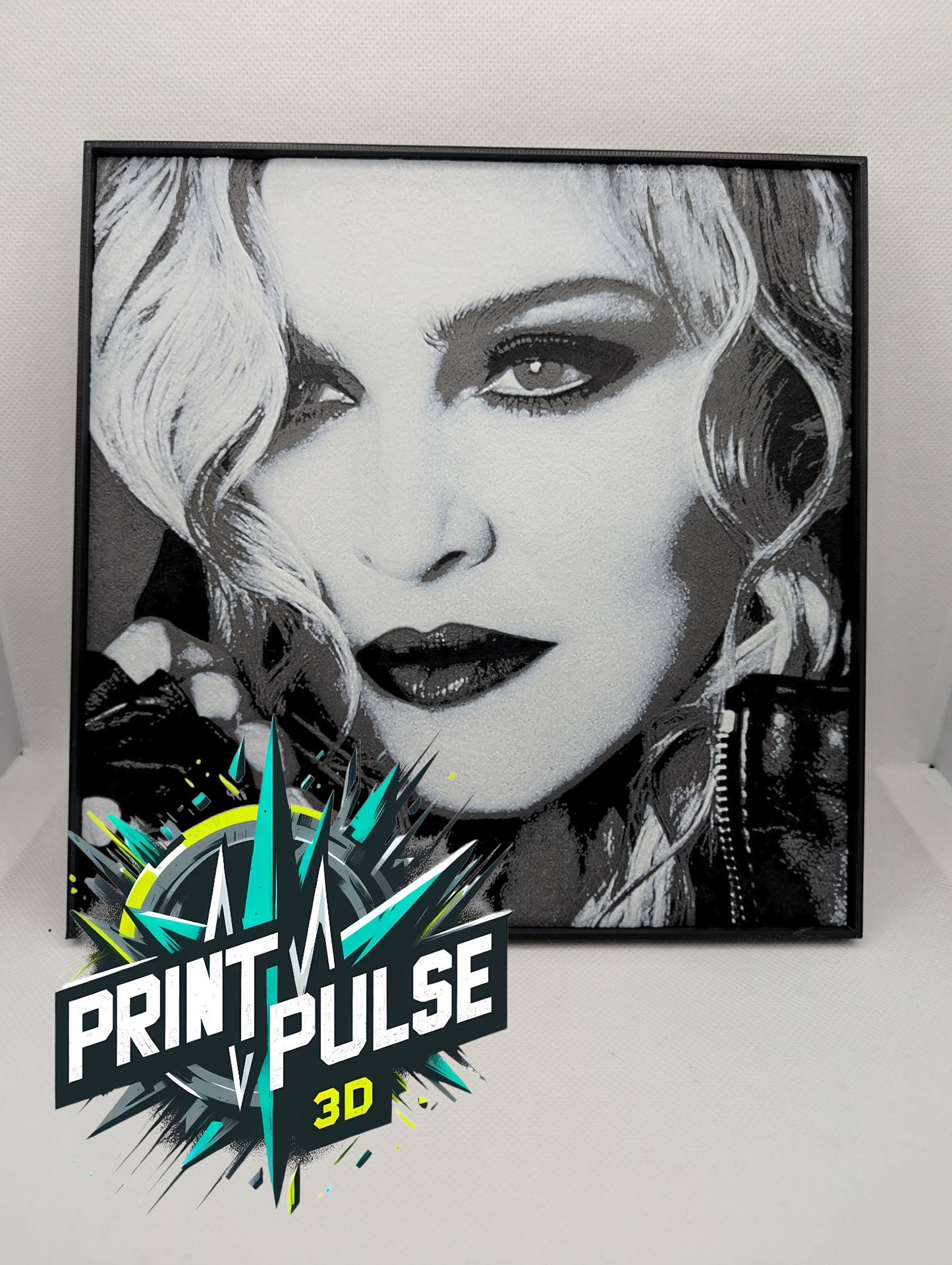 Madonna 3D Printed 200x200mm Framed Wall Art