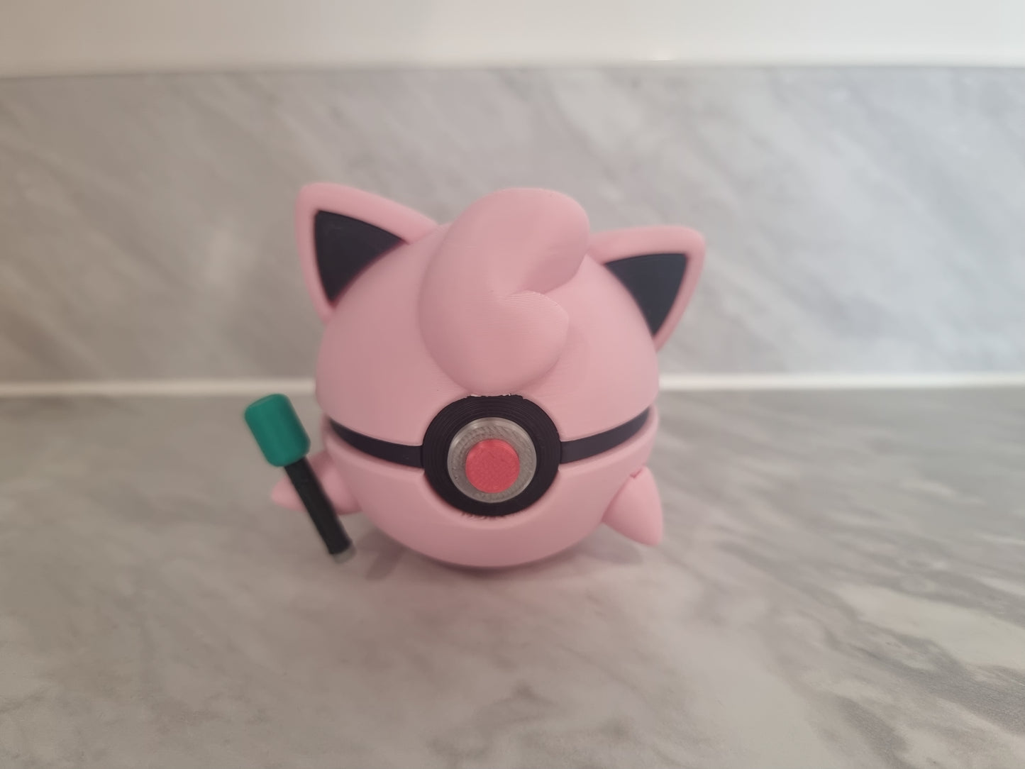 Jigglypuff inspired Pokemon Pokeball.