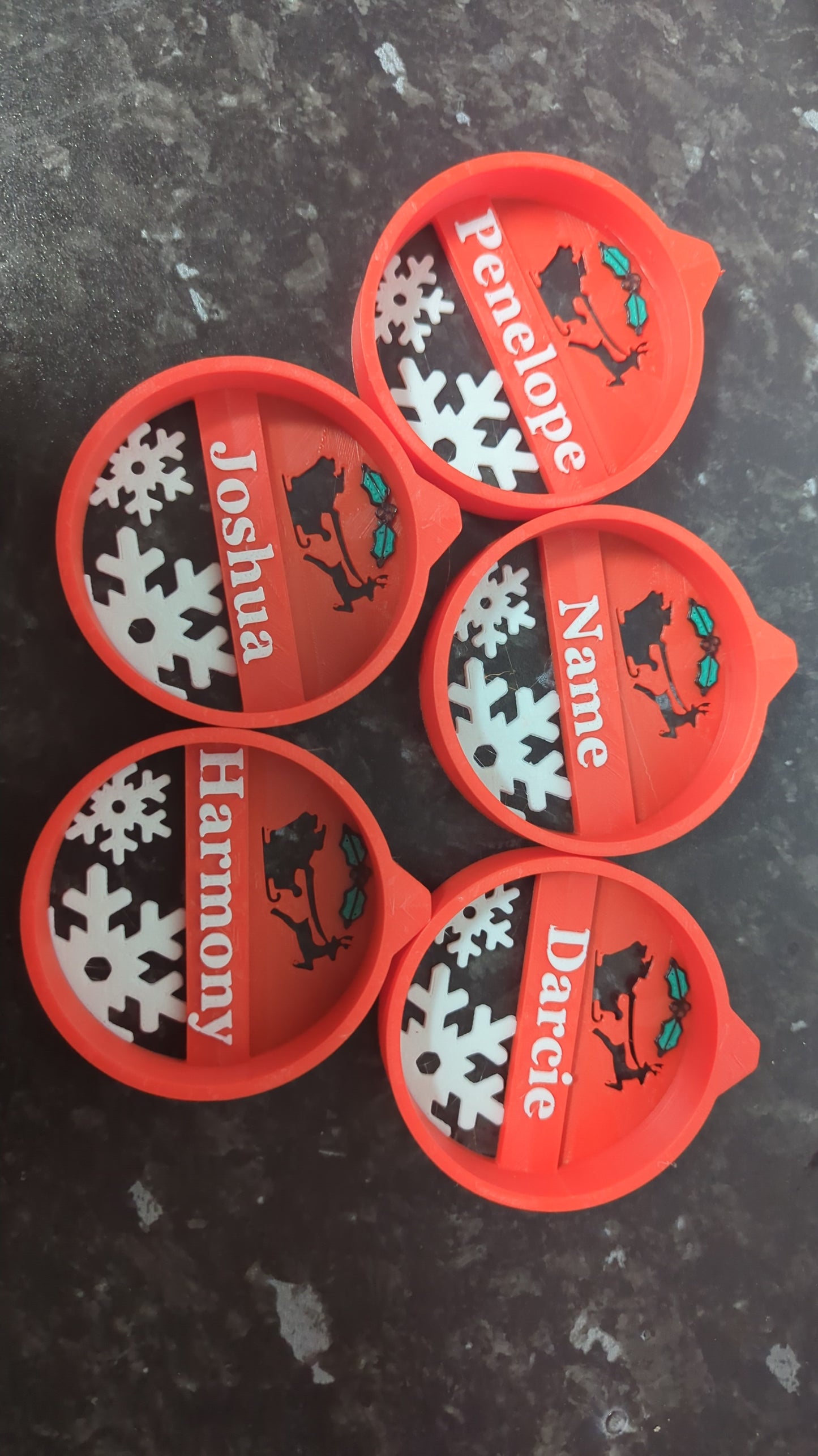 Christmas Tree Bauble - Bespoke Customisable Name