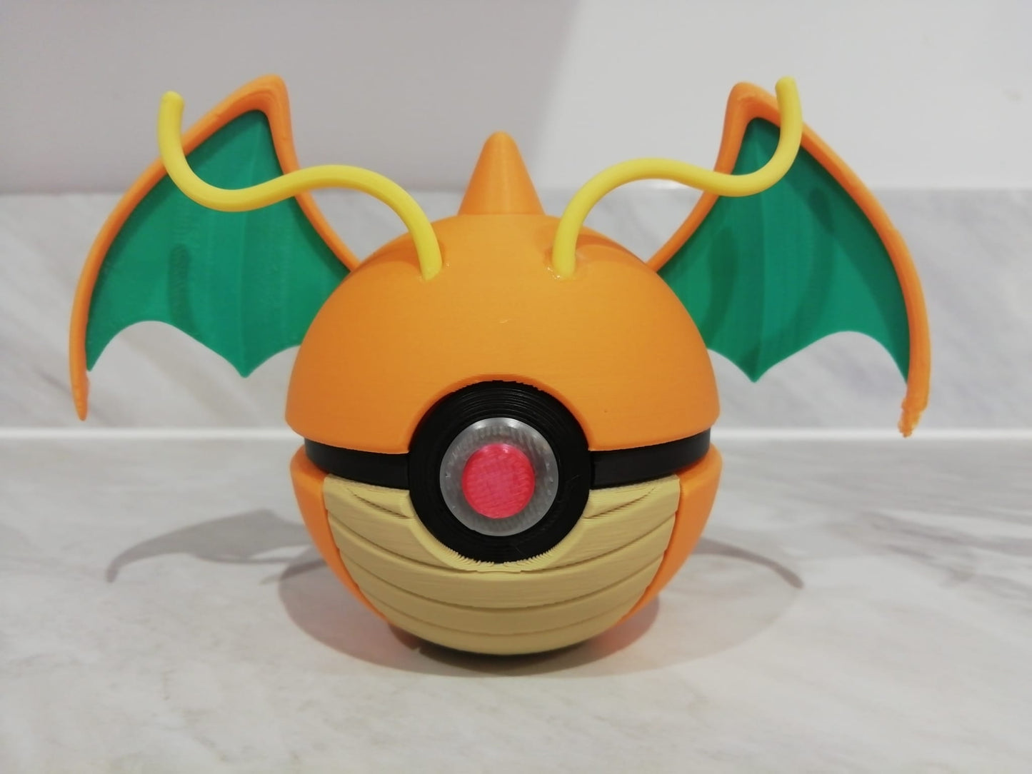 Dragonite nspired Pokemon Pokeball.