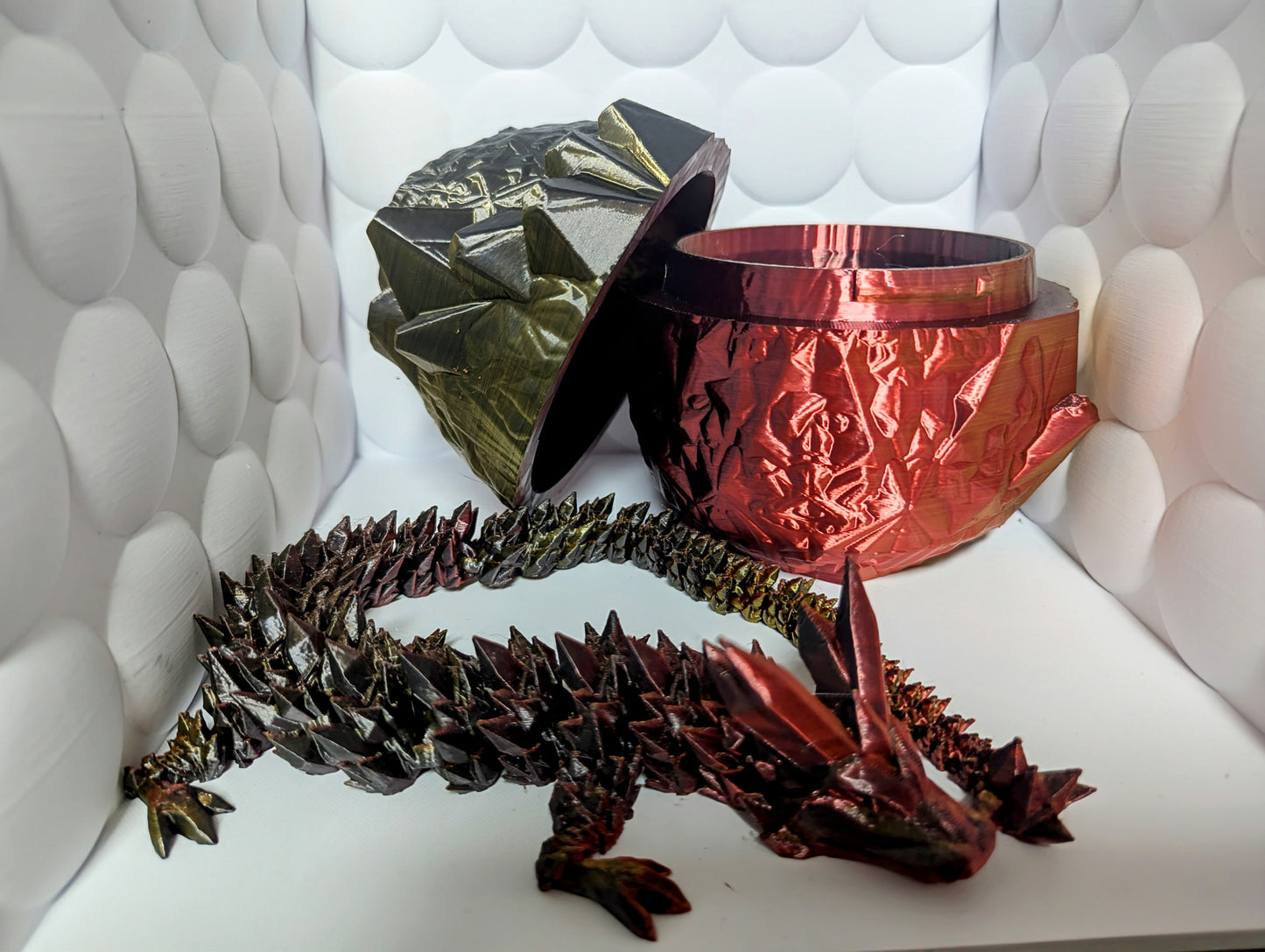 LARGE Articulating Crystal Dragon (FREE Crystal Egg)