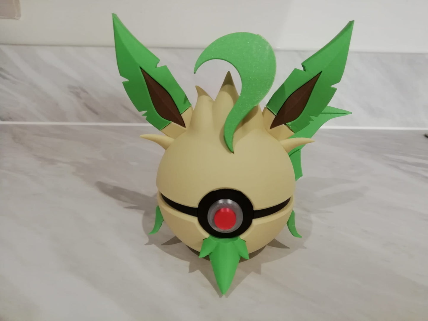 Leafeon Inspired Pokemon Pokeball.