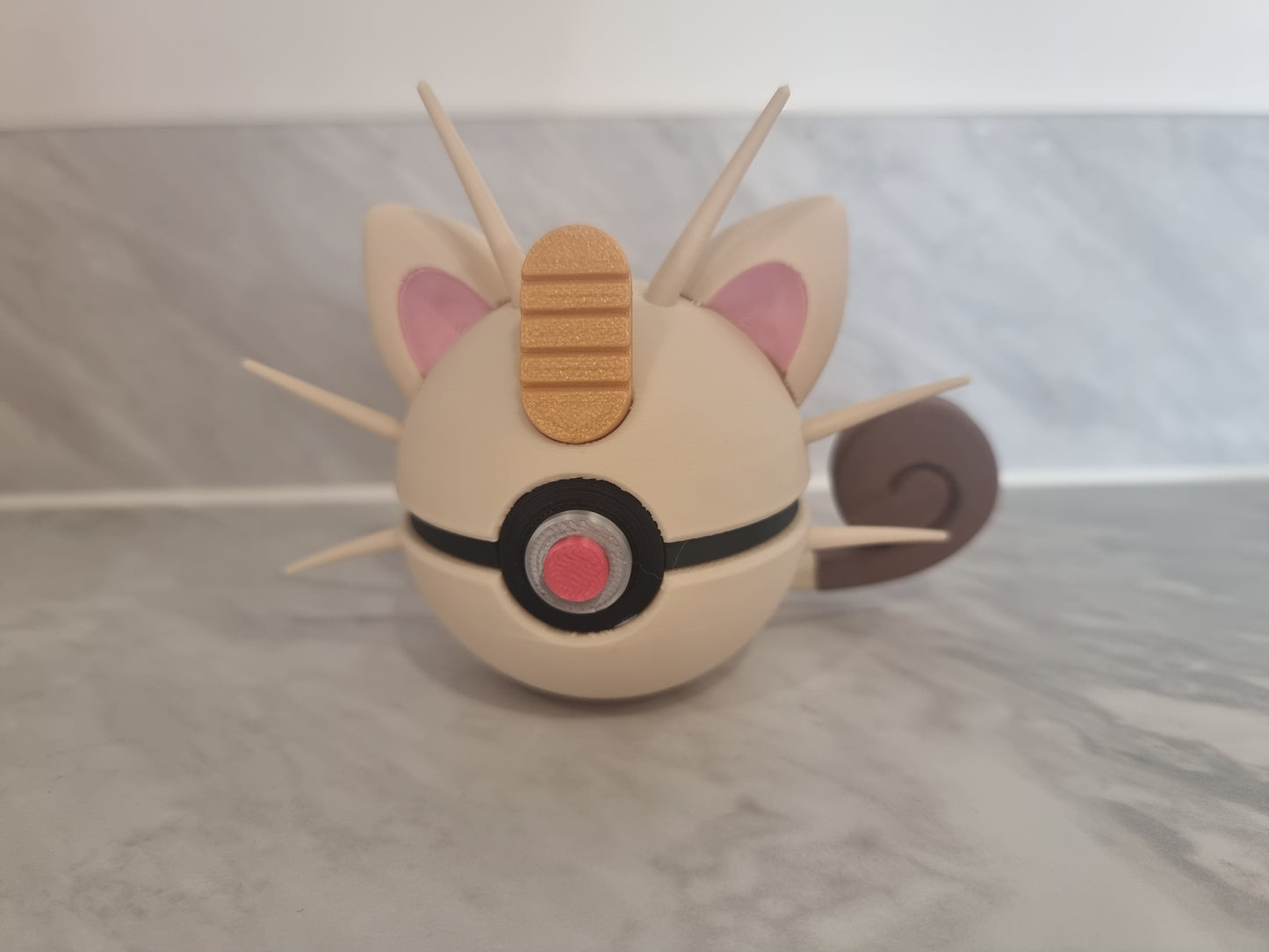 Meowth inspired Pokemon Pokeball.
