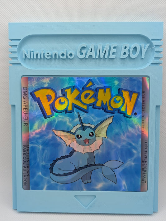 Oversized Vaporeon Pokemon Cartridge Fanart