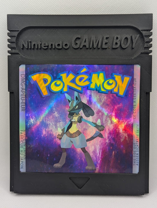 Oversized Lucario Pokemon Cartridge Fanart
