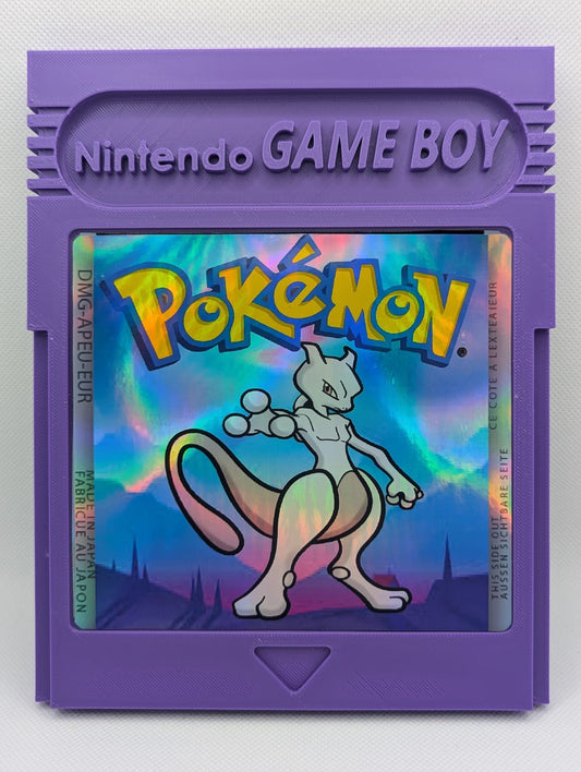 Oversized Mewtwo Pokemon Cartridge Fanart