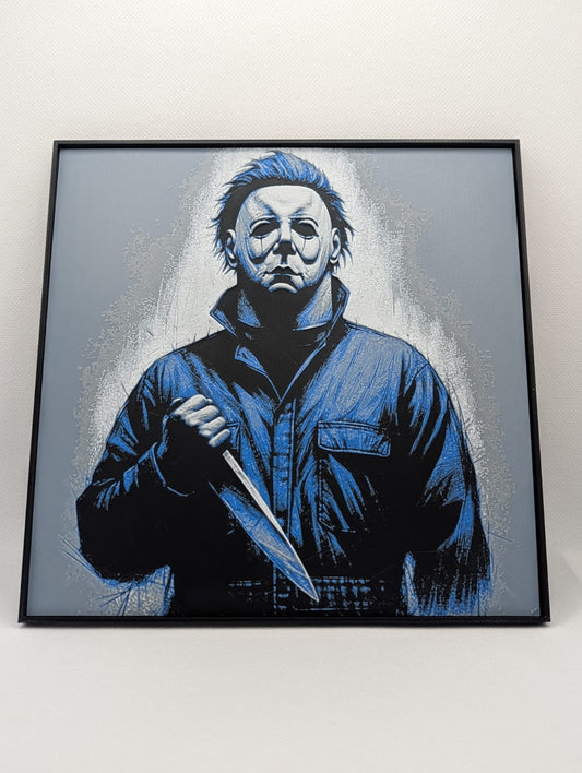 Michael Myers - 3D Printed 200x200mm Framed Wall Art