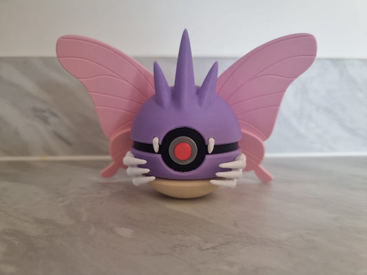 Venomoth inspired Pokemon Pokeball