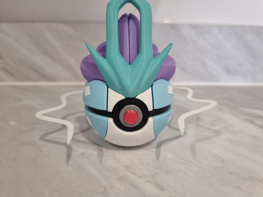Suicune inspired Pokemon Pokeball