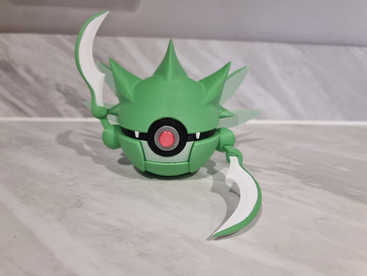 Scyther inspired Pokemon Pokeball