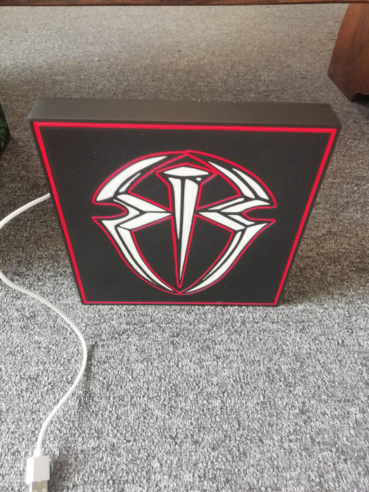 Roman reigns - Lightbox with white LED and touch sensor switch