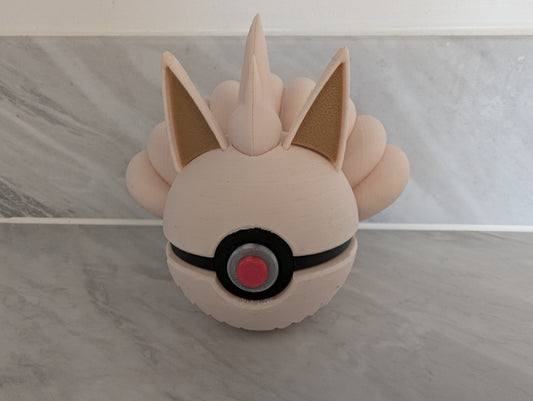 Ninetales Inspired Pokemon Pokeball.