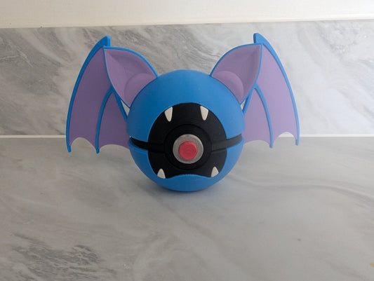 Zubat Inspired Pokemon Pokeball.
